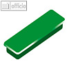 officio Haftmagnet 13 x 40 mm, 7 mm hoch, 0.3 kg, dunkelgr?n, 10 St., 6888V18
