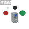 Alco Haftmagnet rund, ?13 mm, 7 mm hoch, 0.1 kg, rot, 10 St?ck, 6818V12