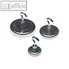 officio Hakenmagnet Standard, ?36 mm, 8 kp, verzinkt, silber, 5 St?ck, 694-27