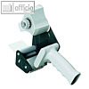 Alco Packband Handabroller, 50 mm x 60 m, Rollenbremse, Metallgeh?use, grau,4480