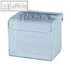 Alco Karteibox mit Registerkarten, 90 x 130 x 105 mm, Acryl, glasklar, 4469