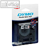 Dymo Etikettenband, permanent haftend, 19 mm x 5.5 m, schwarz auf wei?, S0718070