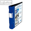 Wedo Pr?sentationsordner ERGOGRIP, DIN A4, 4 Ringe, R?cken 56 mm, blau, 58 18003