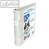 Wedo Pr?sentationsordner ERGOGRIP, DIN A4, 4 Ringe, R?cken 56 mm, wei?, 58 18000