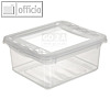 Aufbewahrungsbox/Schuhbox bea, 195 x 165 x 85 mm, 1.7 Liter, PP, transparent