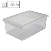 Aufbewahrungsbox/Schuhbox bea, 390 x 265 x 140 mm, 11 Liter, PP, transparent