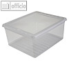 Aufbewahrungsbox/Schuhbox bea, 390 x 335 x 180 mm, 18 Liter, PP, transparent