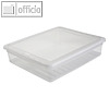 Aufbewahrungsbox/Schuhbox bea, 390 x 335 x 90 mm, 9 Liter, PP, transparent