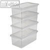 Aufbewahrungsbox/Schuhbox bea, 330 x 195 x 120 mm, 5.6 Liter, PP, transparent, 4