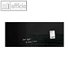 Sigel Glas-Magnettafel "artverum", 1.300 x 550 mm, 2 Magnete, schwarz, GL240