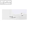 Sigel Glas-Magnettafel "artverum", 1.300 x 550 mm, 2 Magnete, wei?, GL241