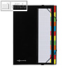 Pagna Ordnungsmappe Deskorganizer, 12 F?cher, Karton, schwarz, 44133-04