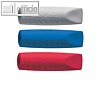 Faber-Castell Aufsteckradierer ERASER CAP, blau/grau oder rot/grau, 2 St.,187001