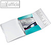 LEITZ Ordnungsmappe WOW, DIN A4, 12 F?cher mit Taben, PP, eisblau, 4634-00-51