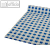 Papstar Tischdecke Folie Kariert Tischtuch Folie - 50 m x 80 cm