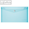 Herlitz Dokumententasche DIN A4, PP, blau/transparent, 6 St?ck, 300000644