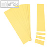 Einsteckkarten für 15.5 mm Magnetschienen, (B)60 x (H)12 mm, gelb, 220 Stück, 84