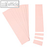 Einsteckkarten für 15.5 mm Magnetschienen, (B)60 x (H)12 mm, rosa, 220 Stück, 84