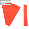 Einsteckkarten für 15.5 mm Magnetschienen, (B)60 x (H)12 mm, rot, 220 Stück, 849