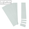 Einsteckkarten für 15.5 mm Magnetschienen, (B)60 x (H)12 mm, grau, 220 Stück, 84