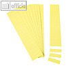 Einsteckkarten f?r 15.5 mm Magnetschienen, (B)60 x (H)12 mm, zitrone, 220 St?ck,