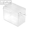 Helit Klein-Karteikasten A6 quer, 165x90x130mm, unbest?ckt, glasklar, H6214602