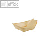 Papstar Fingerfood-Schalen "Schiffchen", Holz, 11 x 6.5 cm, 500 Stück, 84414