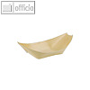 Papstar Fingerfood-Schalen "Schiffchen", Holz, 14 x 8.2 cm, 500 Stück, 84415
