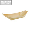 Papstar Fingerfood-Schalen "Schiffchen", Holz, 21.5 x 10 cm, 500 Stück, 84418