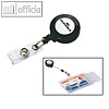 Ausweishalter - Jojo mit Druckknopf u. Schlaufe, L 80 cm, anthrazit, 10 St?ck