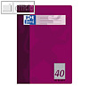 Oxford Schulheft, DIN A4, Lin. 40 - kariert 5mm + Umrandung, 16 Blatt, 100050320