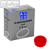 Alco Kraftmagnet rund, Ø38 mm, 2.5 kg, 13.5 mm hoch, rot, 10 Stück, 6848V12