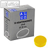 Alco Kraftmagnet rund, Ø38 mm, 2.5 kg, 13.5 mm hoch, gelb, 10 Stück, 6848V13