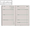 Chronobook Taschenkalender, ca. DIN A6, 1 Woche/2 Seiten, Softcover, schwarz