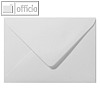 Farbiger Briefumschlag Metallic, 110x156mm, nasskl., ohne Fenster, weiß, 500St.