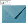 Farbiger Briefumschlag Metallic, 120x180mm, nasskl., ohne Fenster, türkis, 500St
