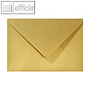 Farbiger Briefumschlag Metallic, 120x180mm, nasskl., ohne Fenster, gold, 500St.