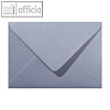 Farbiger Briefumschlag Metallic, 120x180mm, nasskl., ohne Fenster, silber, 500St