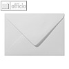 Farbiger Briefumschlag Metallic, 120x180mm, nasskl., ohne Fenster, weiß, 500St.