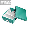 Organisationsbox Click & Store WOW, 285 x 220 x 100 mm, Karton/PP, eisblau