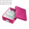 Organisationsbox Click & Store WOW, 285 x 220 x 100 mm, Karton/PP, pink