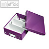 Organisationsbox Click & Store WOW, 285 x 220 x 100 mm, Karton/PP, violett