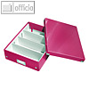 Organisationsbox Click & Store WOW, 280 x 370 x 100 mm, Karton/PP, pink