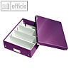 Organisationsbox Click & Store WOW, 280 x 370 x 100 mm, Karton/PP, violett