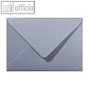Farbiger Briefumschlag Metallic, 156x220 mm, nasskl., ohne Fenster, silber, 500S