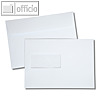 Briefumschlag C5, L?ngsklappe, Haftkleb., Fenster/li., 120g/qm, wei?, 250 St.