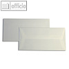 Briefumschlag DIN lang, nasskl., 110 g/qm, leinen, 8.4 g, cremeweiß, 250 St.