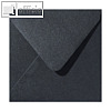 Farbiger Briefumschlag Metallic, 140x140 mm, nasskl., 120 g/m², schwarz, 500St.