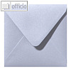 Farbiger Briefumschlag Metallic, 140x140 mm, nasskl., 120 g/m², silber, 500St