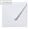 Farbiger Briefumschlag Metallic, 140x140 mm, nasskl., 120 g/m², weiß, 500St.